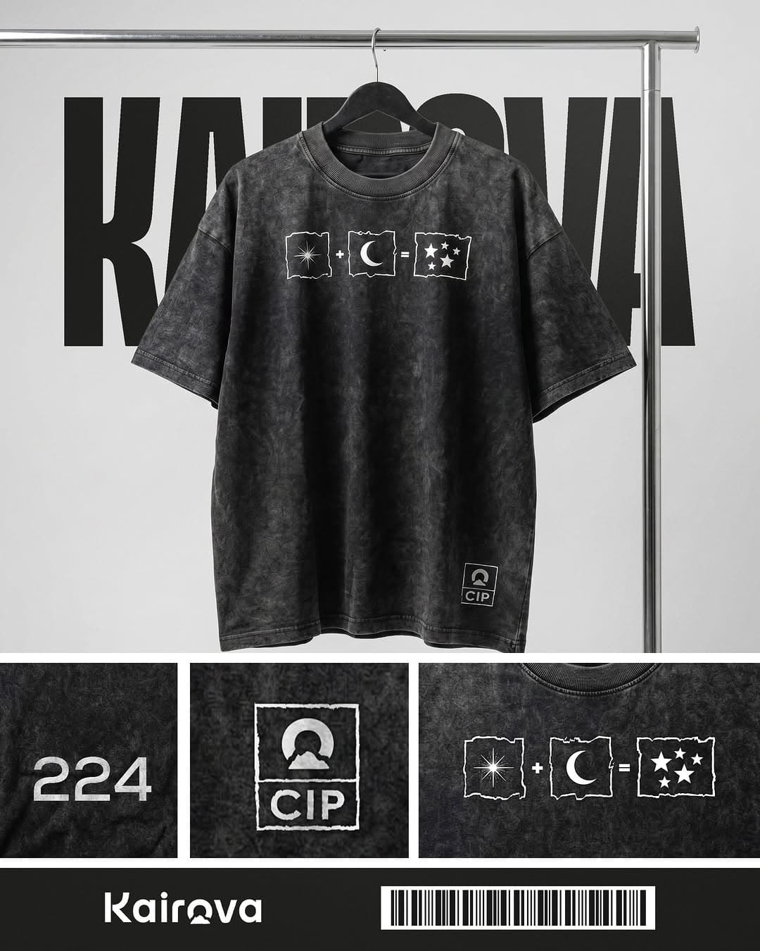 KAIROVA celestial equation — charcoal colorway