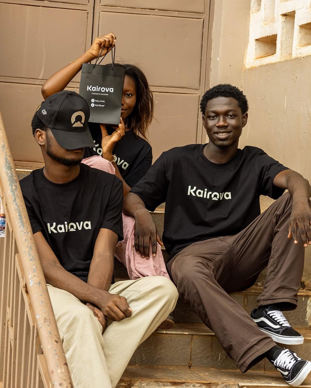 KAIROVA collective — logo tee and cap